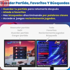 Consola de juego Pandora Box 3D 10.000 juegos*KLACK EUROPE Best