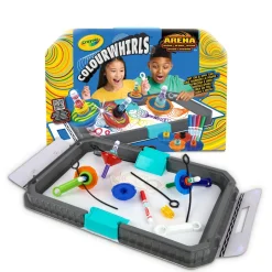 - Colourwhirls Arena de Combate + 4 Pinta Peonzas*CRAYOLA Hot