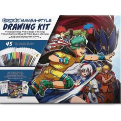 - Kit de dibujo Manga con 45 piezas, actividad creativa y regalo ㅤ*CRAYOLA Best