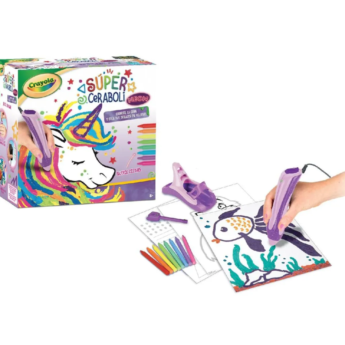 New Crayola - Súper Ceraboli Unicornio Neón Arte Y Manualidades