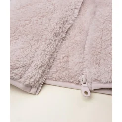 Cárdigan bata de niña rosa en pelo suave*Prenatal Sale