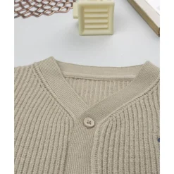 New Cárdigan de niño beige de punto tricot Niño·Bebé Niño 3-36 Meses|Bebé Niño 3-36 Meses·Jerséis Y Cardigans