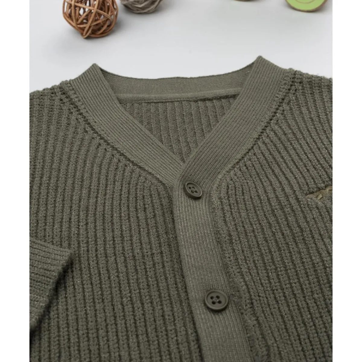 Best Cárdigan de niño verde tricotado Niño·Bebé Niño 3-36 Meses|Bebé Niño 3-36 Meses·Jerséis Y Cardigans