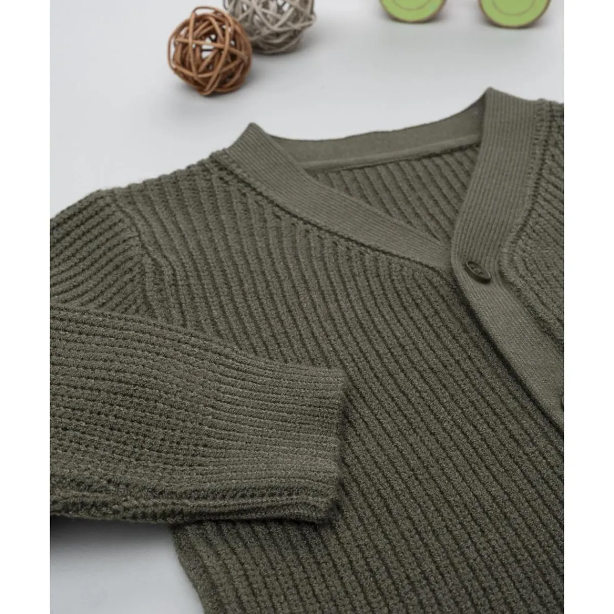 Best Cárdigan de niño verde tricotado Niño·Bebé Niño 3-36 Meses|Bebé Niño 3-36 Meses·Jerséis Y Cardigans