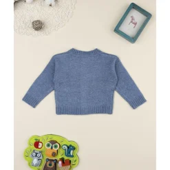 Discount Cárdigan niña azul con bordado floral Niña·Bebé Niña 3-36 Meses|Bebé Niña 3-36 Meses·Jerséis Y Cardigans