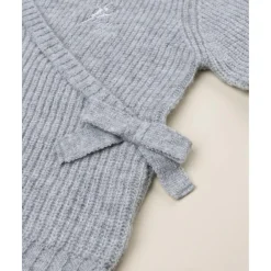 Outlet Cárdigan niña gris con lazo Niña·Niña 2-10 Años|Niña 2-10 Años·Jerséis Y Sudaderas