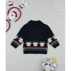Cárdigan niño navideño con renos*Prenatal Outlet