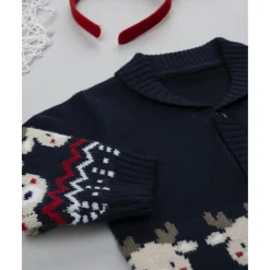 Cárdigan niño navideño con renos*Prenatal Outlet