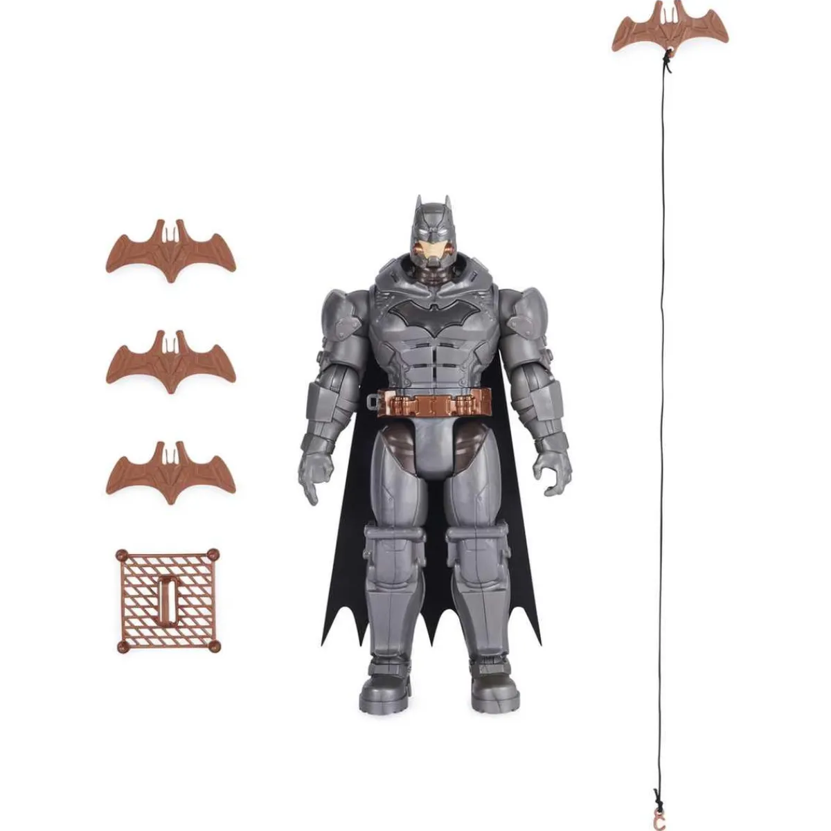 DC Cómics - - Figura articulada electrónica 30 cm con accesorios y sonidos ㅤ*BATMAN Clearance