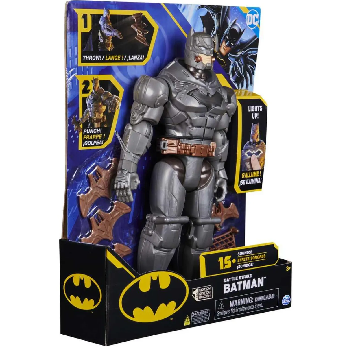 DC Cómics - - Figura articulada electrónica 30 cm con accesorios y sonidos ㅤ*BATMAN Clearance