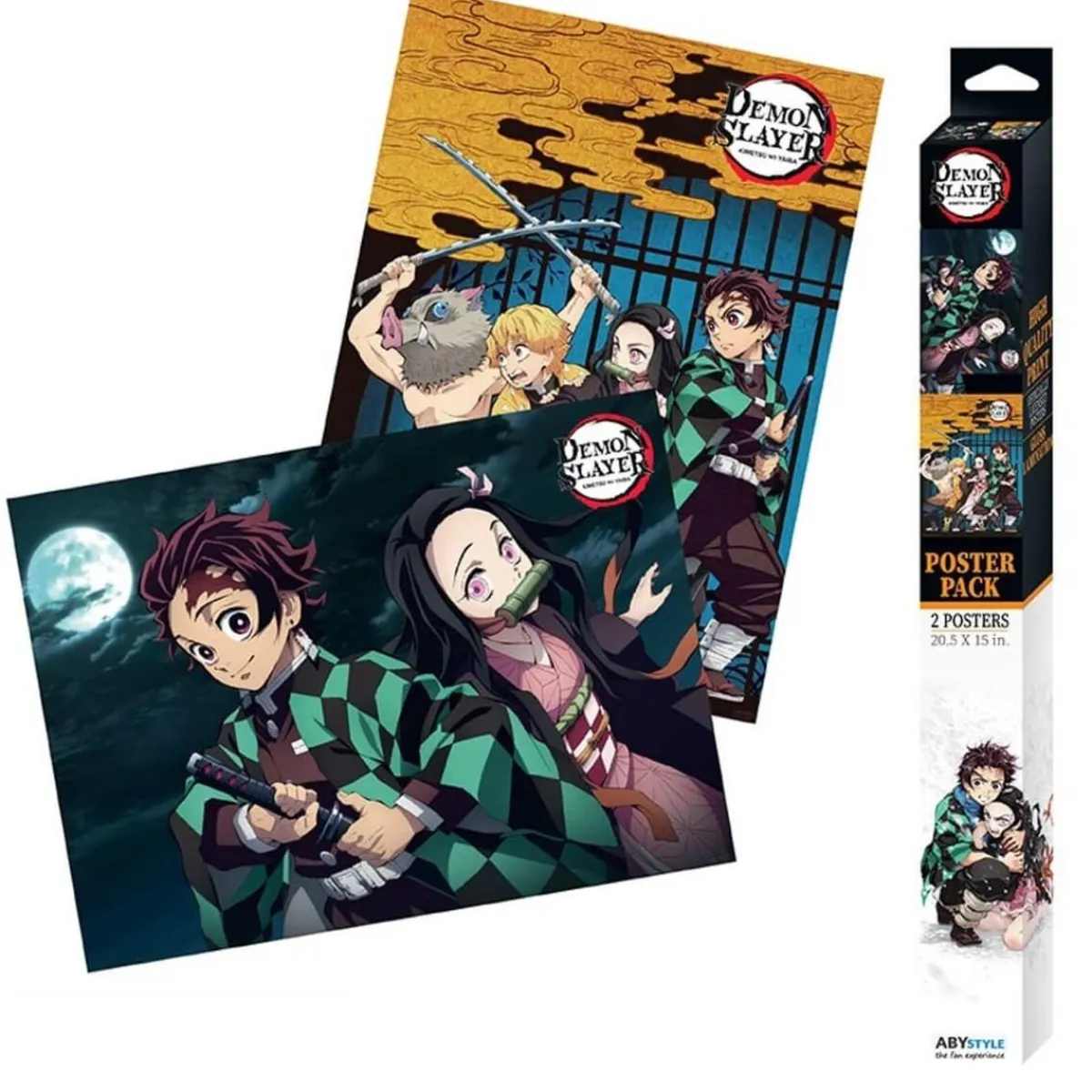 Online Demon Slayer - Pósters Tanjiro y sus amigos Friki Zone|Merchandising