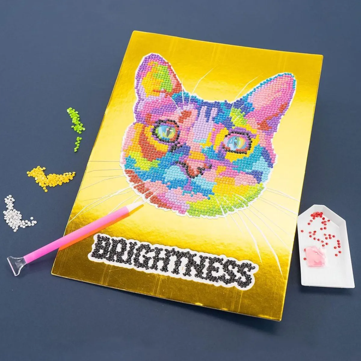 Clearance Diamantiny Level Up - Gato Arte Y Manualidades