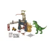 Discount Dino Valley - Fortaleza con torre y tiranosaurio Figuras De Acción