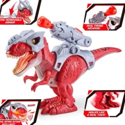 Hot Dino Wars T-Rex electrónico con movimiento y lanzador ㅤ Figuras De Acción