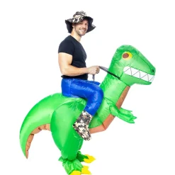 Clearance Disfraz a hombros de dinosaurio explorador hinchable para adulto Talla única Halloween|Disfraces