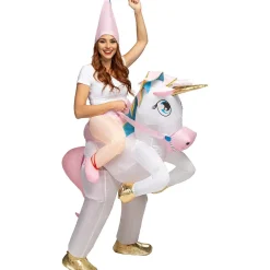 Hot Disfraz a hombros de unicornio hinchable para adulto Talla única Disfraces|Halloween