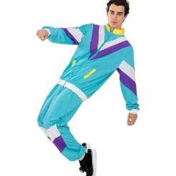 New Disfraz chándal de los Años 80 para adulto S-M Disfraces|Halloween