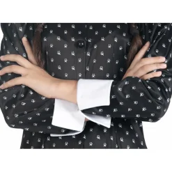 Best Disfraz Ciao color negro y blanco, 140cm ㅤ Disfraces|Halloween