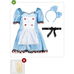 Disfraz de Alicia Deluxe para mujer XL Halloween|Disfraces