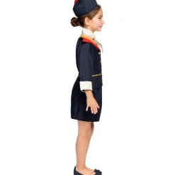 Disfraz de azafata de vuelo para niña 10-12 años*Funidelia Online