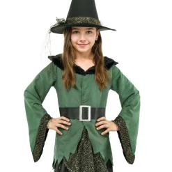 Outlet Disfraz de bruja deluxe niña 5-6 años Disfraces|Halloween