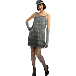 Disfraz de charlestón años 20 plateado XL*Funidelia Clearance