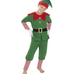 Hot Disfraz de elfo navideño niño 7-9 años Disfraces|Halloween