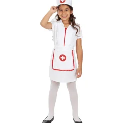 New Disfraz de enfermera para niña 3-4 años Halloween|Disfraces
