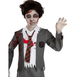 New Disfraz de estudiante zombie niño 10-12 años Disfraces|Halloween