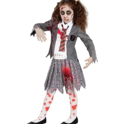 Clearance Disfraz de estudiante zombie niña 5-6 años Halloween|Halloween