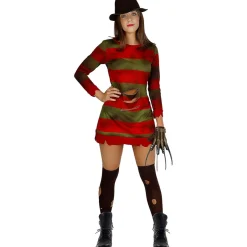 Sale Disfraz de Freddy Krueger mujer M Pesadilla en Elm Street Halloween|Disfraces