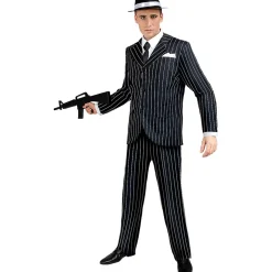 Disfraz de gangster negro años 20 M Disfraces|Halloween