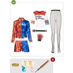 Disfraz de Harley Quinn Escuadrón Suicida XL*Funidelia Outlet