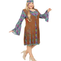 Online Disfraz de hippie para mujer XXL Disfraces|Halloween