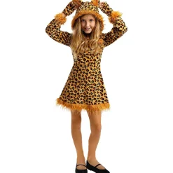 Outlet Disfraz de leopardo para niña 7-9 años Halloween|Disfraces