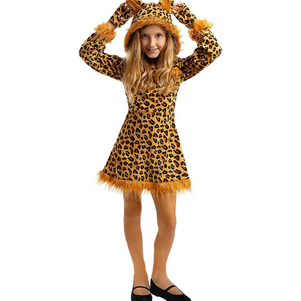 Outlet Disfraz de leopardo para niña 7-9 años Halloween|Disfraces