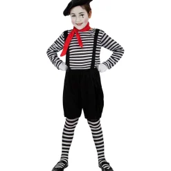 Clearance Disfraz de mimo para niña 5-6 años Halloween|Disfraces