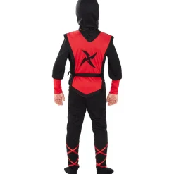 Disfraz de Ninja rojo para niño 3-4 años*Funidelia Clearance