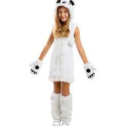 Clearance Disfraz de oso polar para niña 5-6 años Halloween|Disfraces