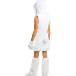 Clearance Disfraz de oso polar para niña 5-6 años Halloween|Disfraces