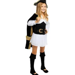 Disfraz de pirata deluxe para niña- Colección colonial 3-4 años*Funidelia New