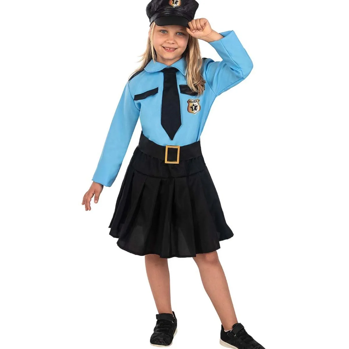 Best Disfraz de policía azul niña 10-12 años Disfraces|Halloween