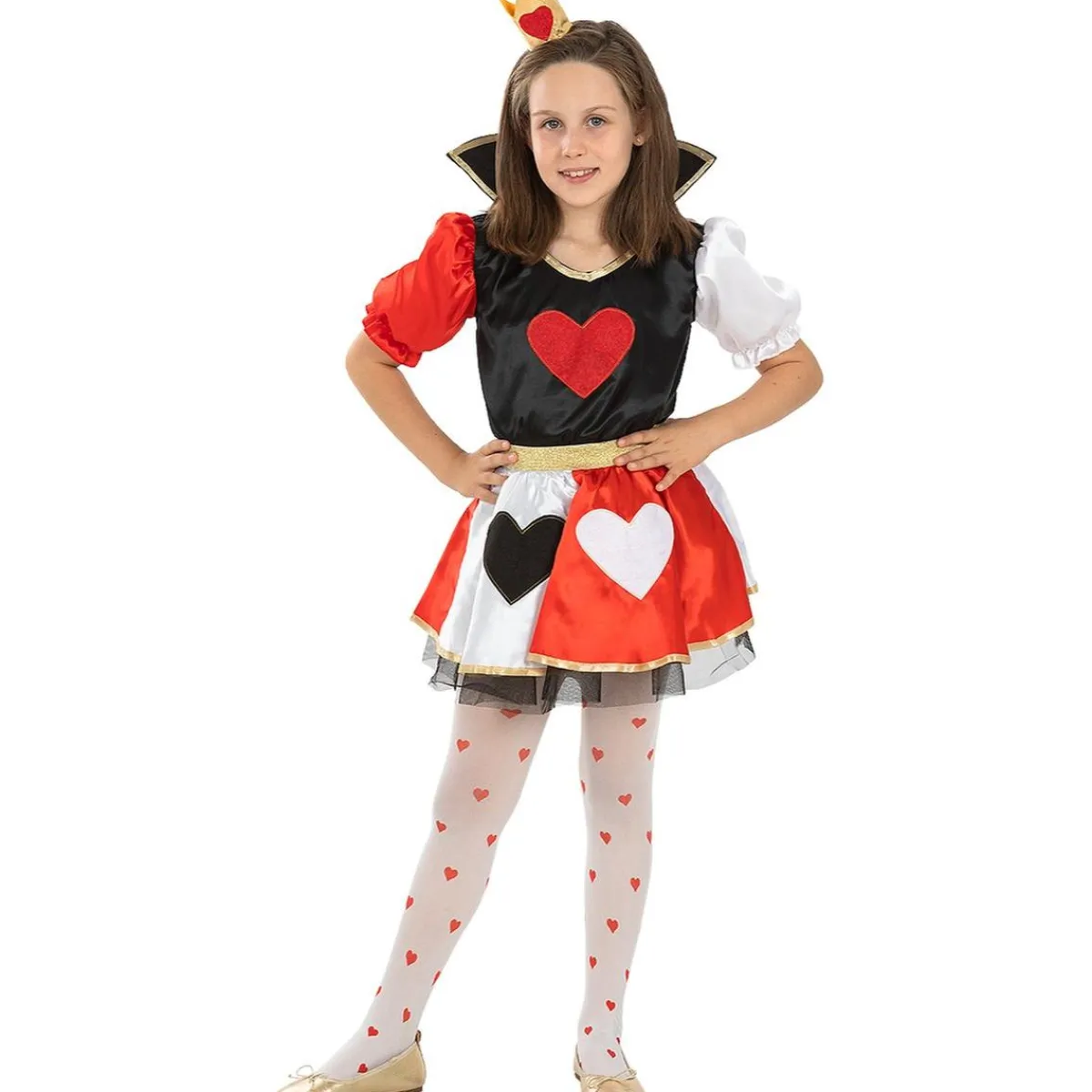 New Disfraz de Reina de corazones para niña 10-12 años Disfraces|Halloween