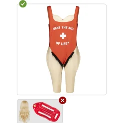 Clearance Disfraz de socorrista para hombre S-M Halloween|Disfraces