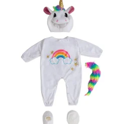 Disfraz de unicornio para bebé 0-6 meses*Funidelia Online