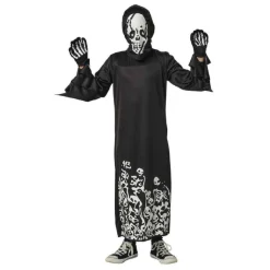 Best Disfraz infantil - Esqueleto siniestro que brilla en la oscuridad talla L Disfraces|Halloween