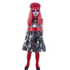 Disfraz infantil - Guadalupe Día de los muertos 5-6 años Disfraces|Halloween