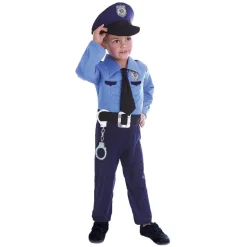 New Disfraz infantil de Policía con músculos 3-4 años Disfraces|Halloween