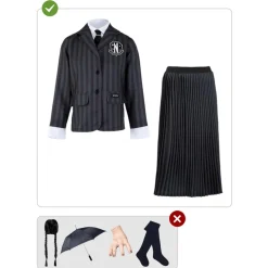Online Disfraz Miércoles Addams uniforme mujer S Disfraces|Halloween