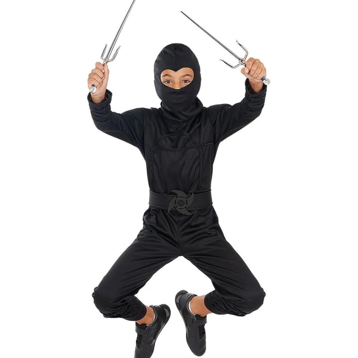 Best Disfraz Ninja negro para niño 7-9 años Halloween|Disfraces